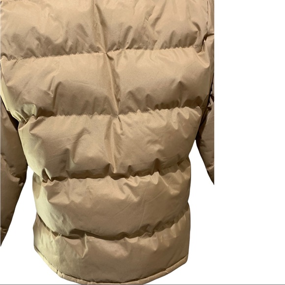 SAIPING HIGH QUALITY FASHION GOLD FULL ZIP VELCRO QUILTED PUFFER JACKET SIZE S/P - Picture 14 of 16